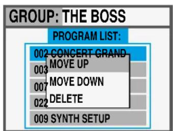 Studiologic SL73 Studio - Comment créé un nouveau groupe ou en modifier un - 3