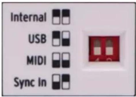 Arturia Keystep - Selecteurs de sources de synchronisation - 1
