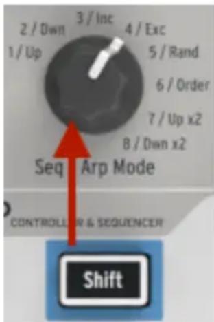 Arturia Keystep - Sauter des sélections : Seq / Arp - 1