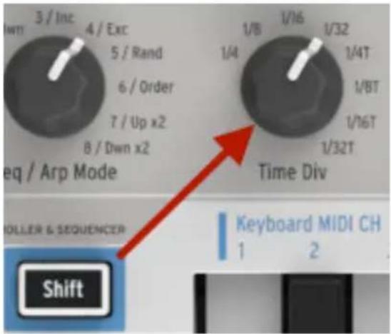 Arturia Keystep - Sauter une seLECTION : Time Division - 1