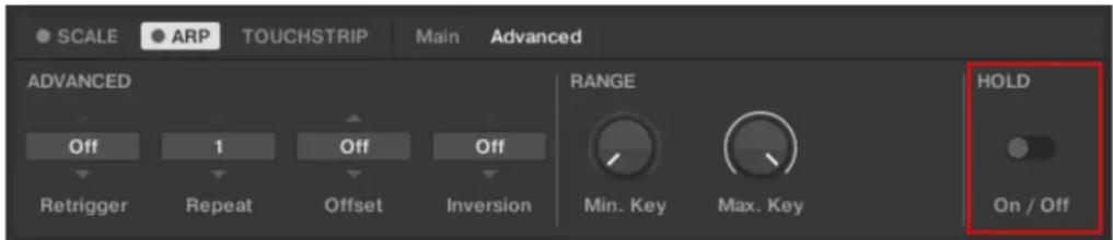 NATIVE INSTRUMENTS Komplete Kontrol S88 MK2 - Paramètres HOLD - 1