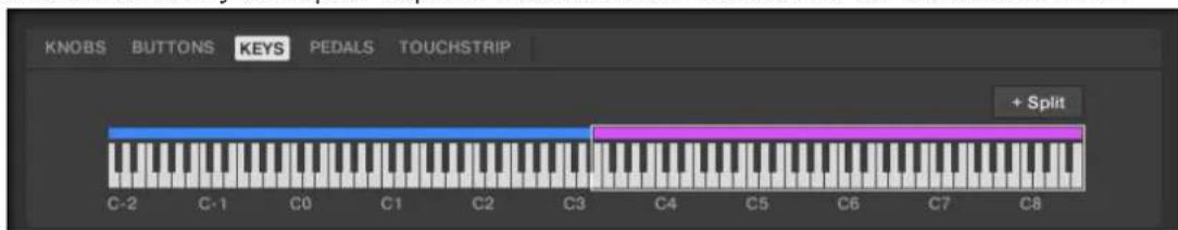 NATIVE INSTRUMENTS Komplete Kontrol S88 MK2 - Sélectionner un autre canal MIDI pour une Key Zone - 1