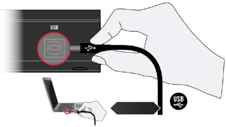 NATIVE INSTRUMENTS Komplete Kontrol S88 MK2 - Connecter le clavier à l'ordinateur - 1