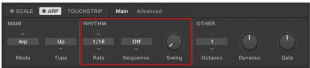 NATIVE INSTRUMENTS Komplete Kontrol S88 MK2 - Paramètres RHYTHM - 1