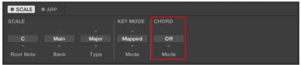 NATIVE INSTRUMENTS Komplete Kontrol S88 MK2 - Paramètre CHORD:Mode - 1