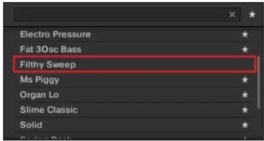 NATIVE INSTRUMENTS Komplete Kontrol S88 MK2 - Retirer un fichier de Preset des Favoris - 2
