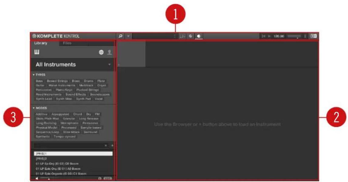 NATIVE INSTRUMENTS Komplete Kontrol S88 MK2 - Vue d'ensemble du logiciel - 1