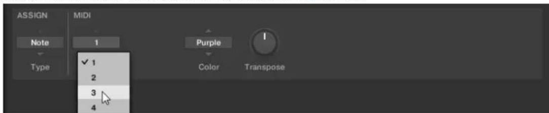 NATIVE INSTRUMENTS Komplete Kontrol S88 MK2 - Sélectionner un autre canal MIDI pour une Key Zone - 2