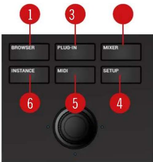 NATIVE INSTRUMENTS Komplete Kontrol S88 MK2 - Boutons Mode - 1