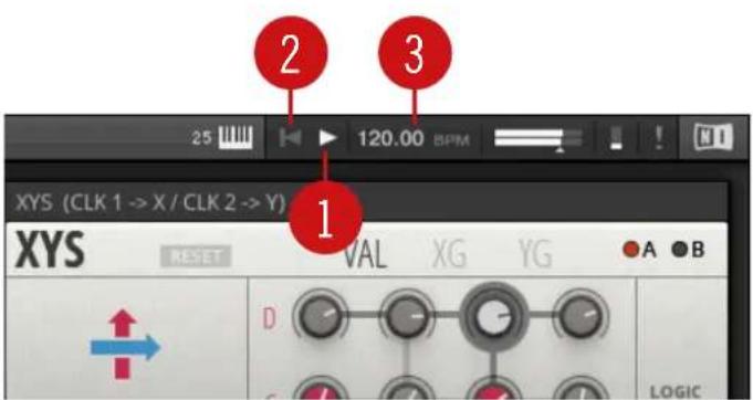 NATIVE INSTRUMENTS Komplete Kontrol S88 MK2 - Transport et Tempo - 1