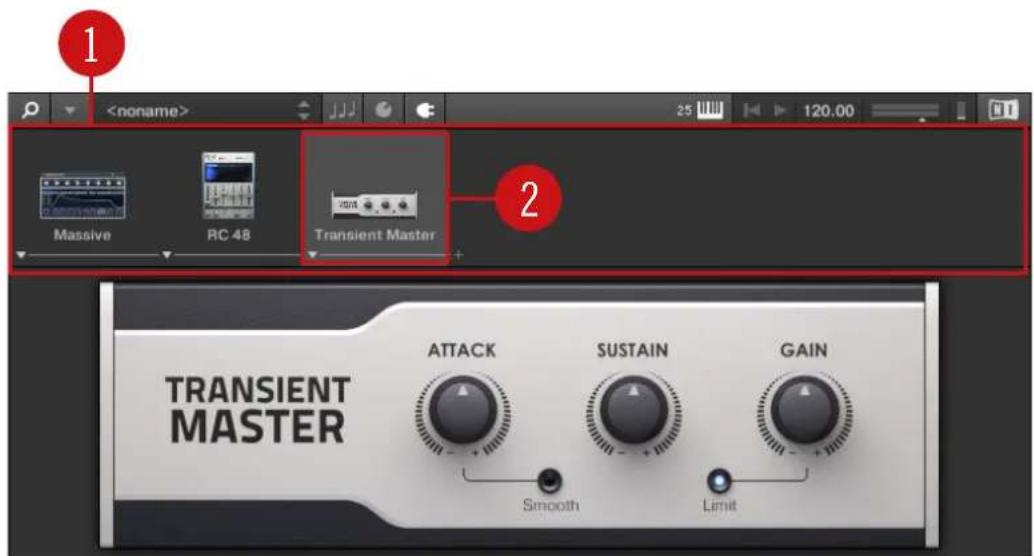 NATIVE INSTRUMENTS Komplete Kontrol S88 MK2 - Panneau Plug-in Chain - 1