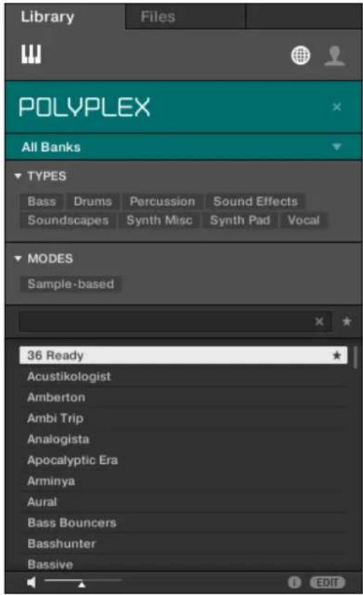 NATIVE INSTRUMENTS Komplete Kontrol S88 MK2 - Filtrer les fichiers de Presets par Produkt - 4