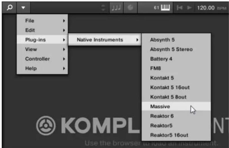 NATIVE INSTRUMENTS Komplete Kontrol S88 MK2 - Charger un Plug-in dans l'etat par défaut - 1