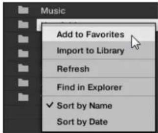 NATIVE INSTRUMENTS Komplete Kontrol S88 MK2 - Ajouter et supprimer des dossiers Favoris - 1