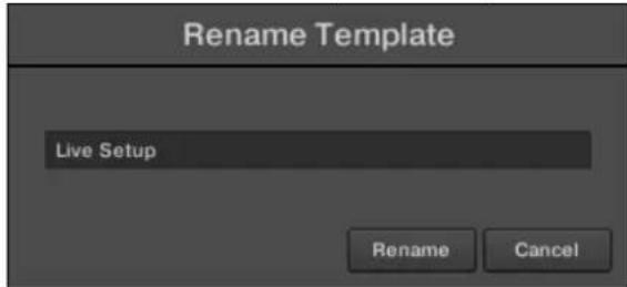 NATIVE INSTRUMENTS Komplete Kontrol S88 MK2 - Renommer les Templates MIDI - 2