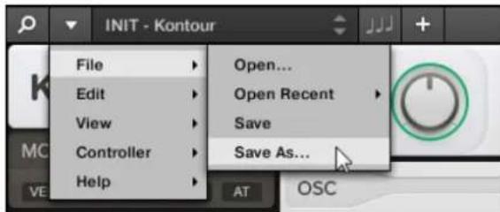 NATIVE INSTRUMENTS Komplete Kontrol S88 MK2 - Sauvegarder un fichier de Preset - 2