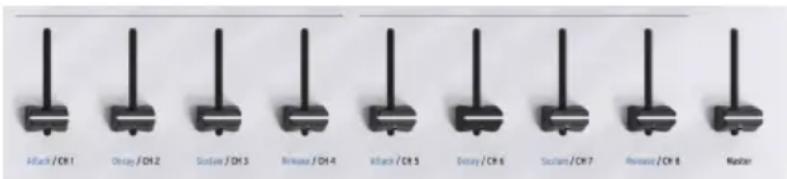 Arturia Keylab Essential 61 - Les curseurs - 1