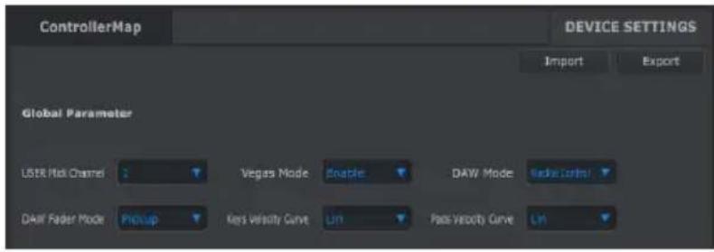 Arturia Keylab Essential 61 - 3.8.Modifier les parametes globaux - 1