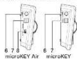 KORG MicroKey 2 Air 49 - Commandes du microKEY Air/microKEY - 2