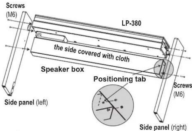 KORG LP380 - Assembly procedure - 6