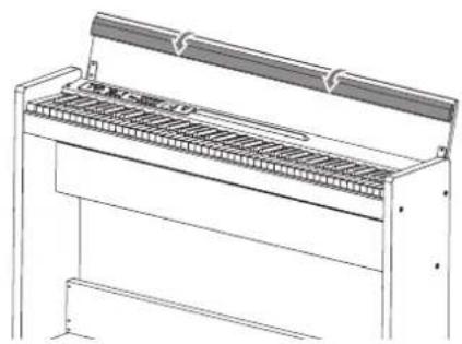 KORG LP380 - Opening the key cover - 2