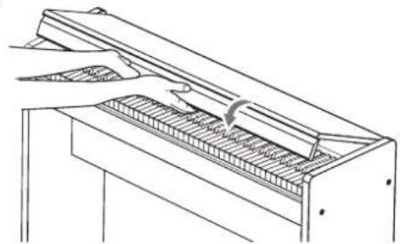 KORG LP380 - Cierre de la tapa del teclado - 2