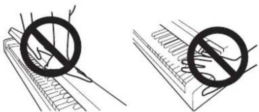 KORG LP380 - Closing the key cover - 3