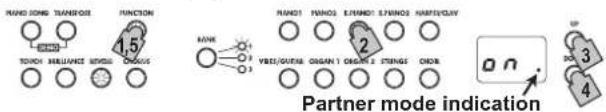 KORG LP380 - Performing with another person (Partner mode) - 1