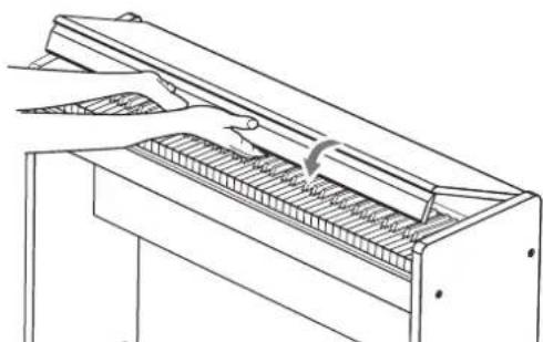 KORG LP380 - Fermetre du couvercle du clavier - 2