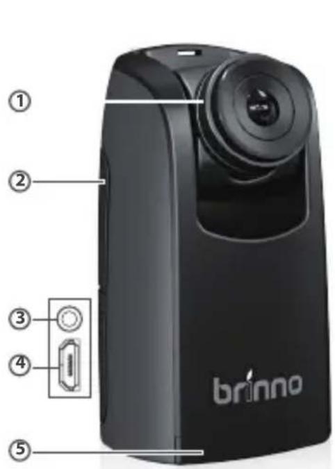 Brinno BCC200 - Onderdelen van de camera - 1