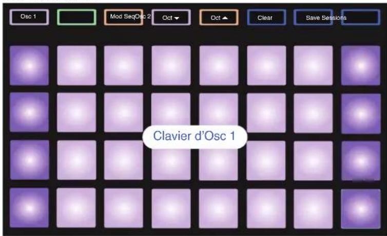 NOVATION Circuit Mono Station - Vue Expand (visualisation étendue des notes) - 1