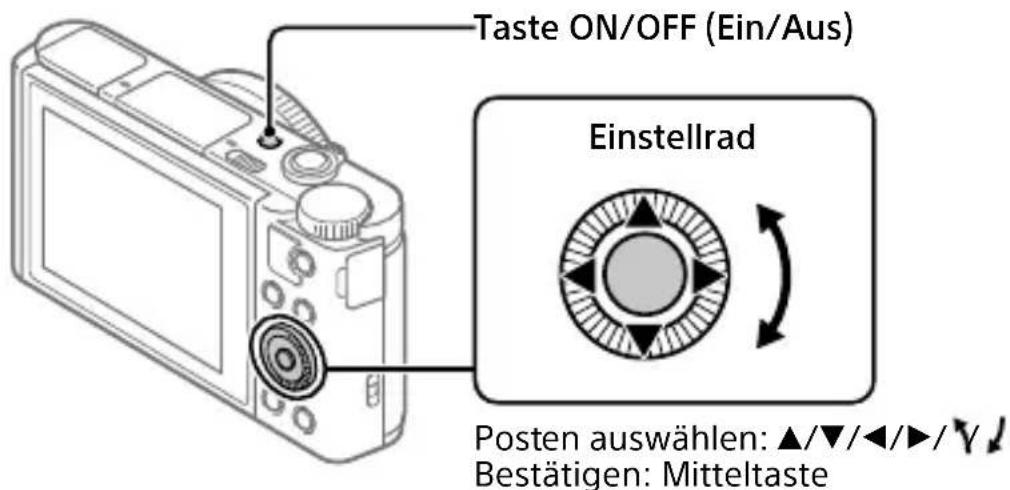 SONY CyberShot DSCHX95 - Einstellen der Sprache und der Uhr - 1