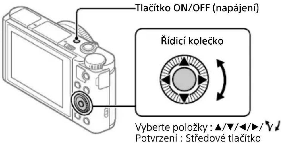 SONY CyberShot DSCHX95 - Nastavení jazyka a hodin - 1