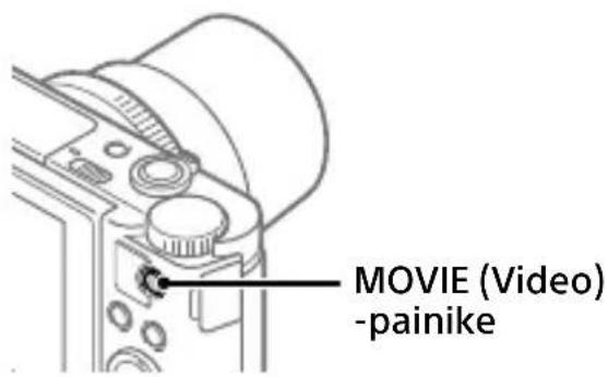 SONY CyberShot DSCHX95 - Voit pysäyttää tallennuksen painamalla MOVIE-painiketta uudelleen. - 1