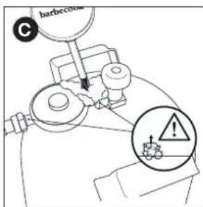 BARBECOOK Quisson 4000 - For a sjekke om det lekker gass - 5