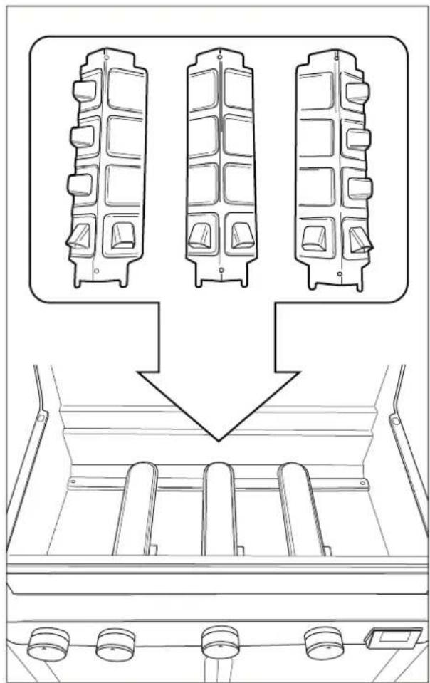 BARBECOOK Quisson 4000 - Kryty hořáku - 2
