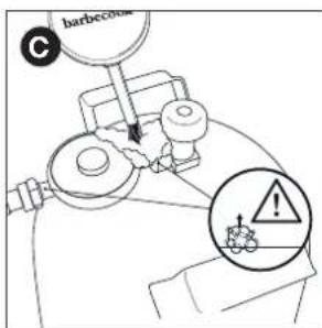 BARBECOOK Quisson 4000 - Tarkistaminen kaasuvuotojen varalta - 5