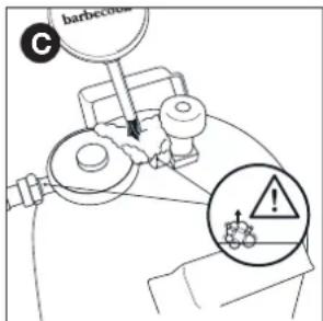 BARBECOOK Quisson 4000 - So prüfen Sie auf Gaslecks - 5