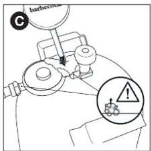 BARBECOOK Quisson 4000 - Lai pārbaudītu, vai nav gazes noplūdes - 5