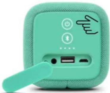 FRESH N REBEL Rockbox Bold M - Zet de speaker aan. - 1