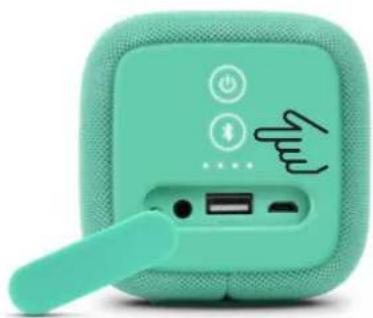 FRESH N REBEL Rockbox Bold M - Press the Bluetooth button. - 1