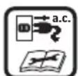 BOSCH Advanced Grass Cut 36 Li - Erläuterung der Symbole auf dem Gartengerät - 7