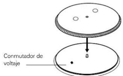 AUDIO TECHNICA ATLP120USBHCBK - Configuración del conmutador del selector de voltaje - 1