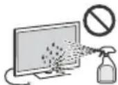 SONY KD70XF8305 - Television ruudun pinnan ja kotelon käsitteleminen ja puhdistaminen - 1