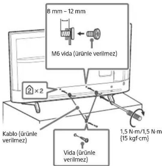 SONY KD70XF8305 - Devrilmenin önlenmesi - 2