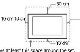SONY KD70XF8305 - Ventilation - 1