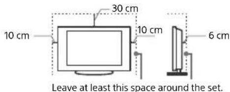 SONY KD70XF8305 - Ventilation - 2