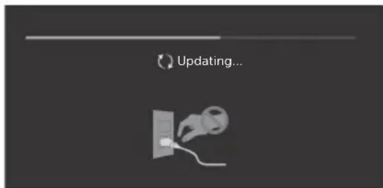 SONY KD70XF8305 - När [En ny softwareopdatering til TV-systemet er tilgängelig...] meddelelsen vises. - 1