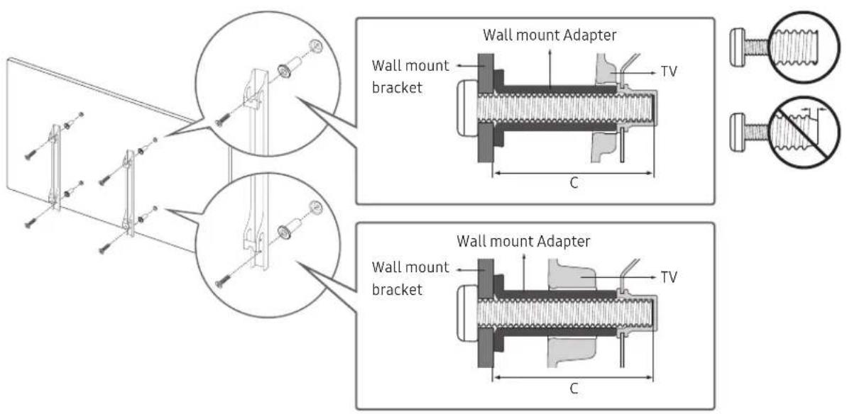 SAMSUNG The Frame UE43LS03 - Mounting the TV on a wall - 2