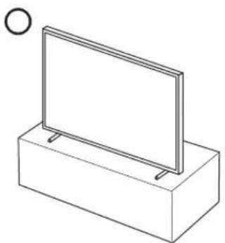SAMSUNG The Frame UE43LS03 - Précautions à prendre lors de l'installation du téléviseur sur un support - 1